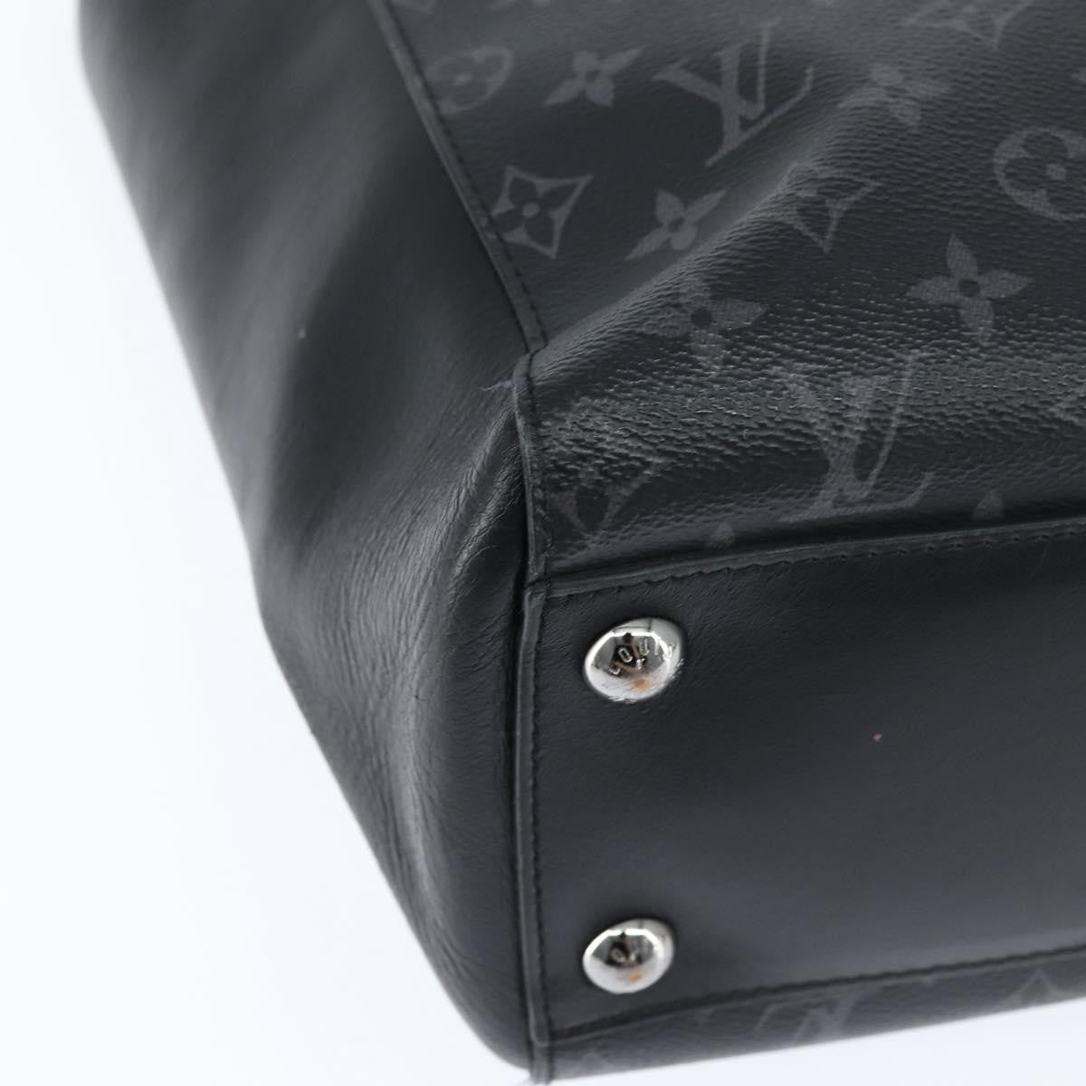 Louis Vuitton Grand Sac Bag Monogram Eclipse Canvas, BLACK, CANVAS, Tote bag