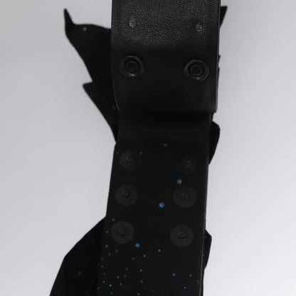 Chanel Vintage bow belt Leather, BLACK, LEATHER, Belts