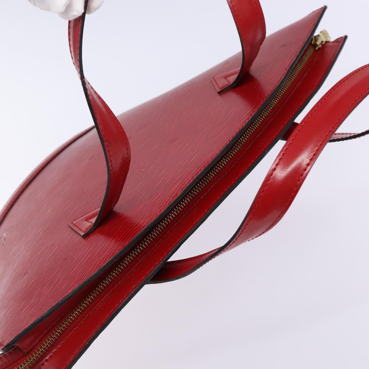 Louis Vuitton Saint Jacques Handbag Epi Leather, RED, LEATHER, Handbag