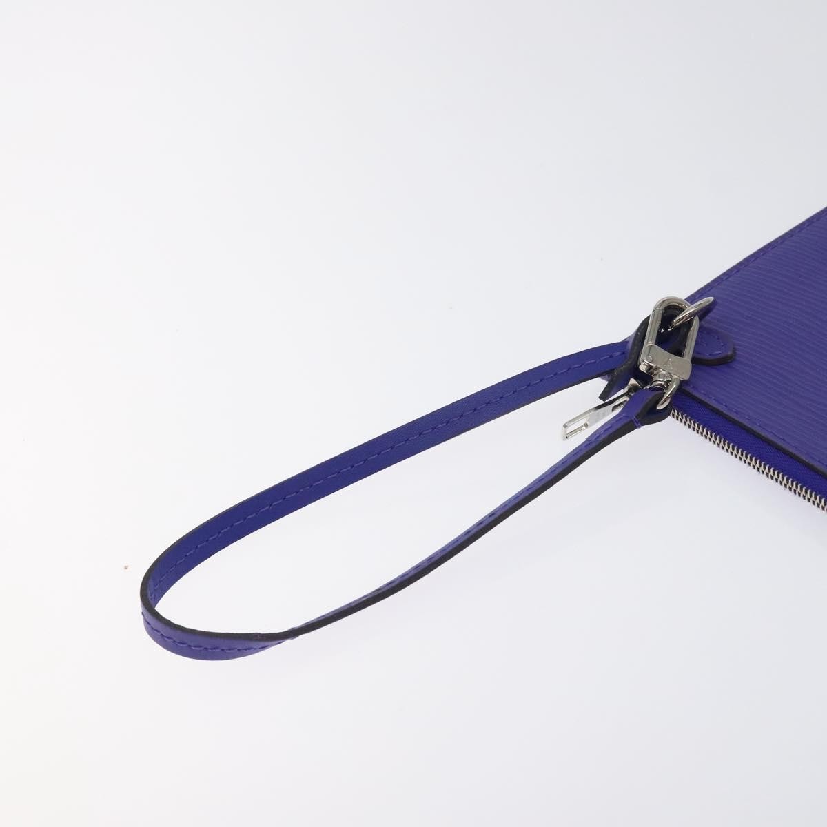 Louis Vuitton Neverfull Pochette Epi Leather, PURPLE, LEATHER, Tote bag