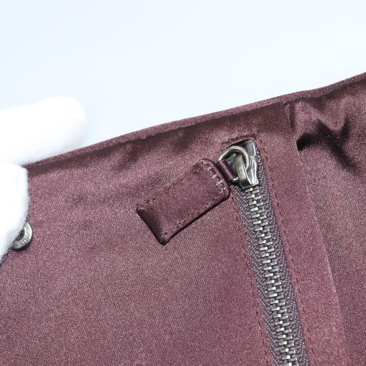 Prada Vintage Pouch Satin, BEIGE, SATIN, Clutche & pouche