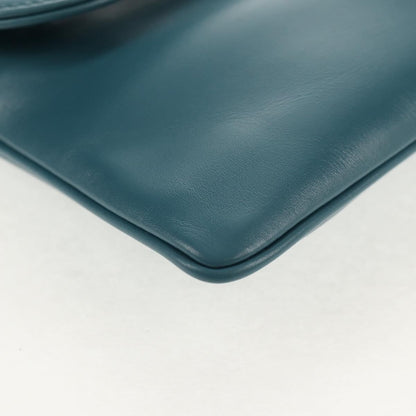 Christian Dior DiorDouble Chain Bag Leather, BLUE, LEATHER, Shoulder bag