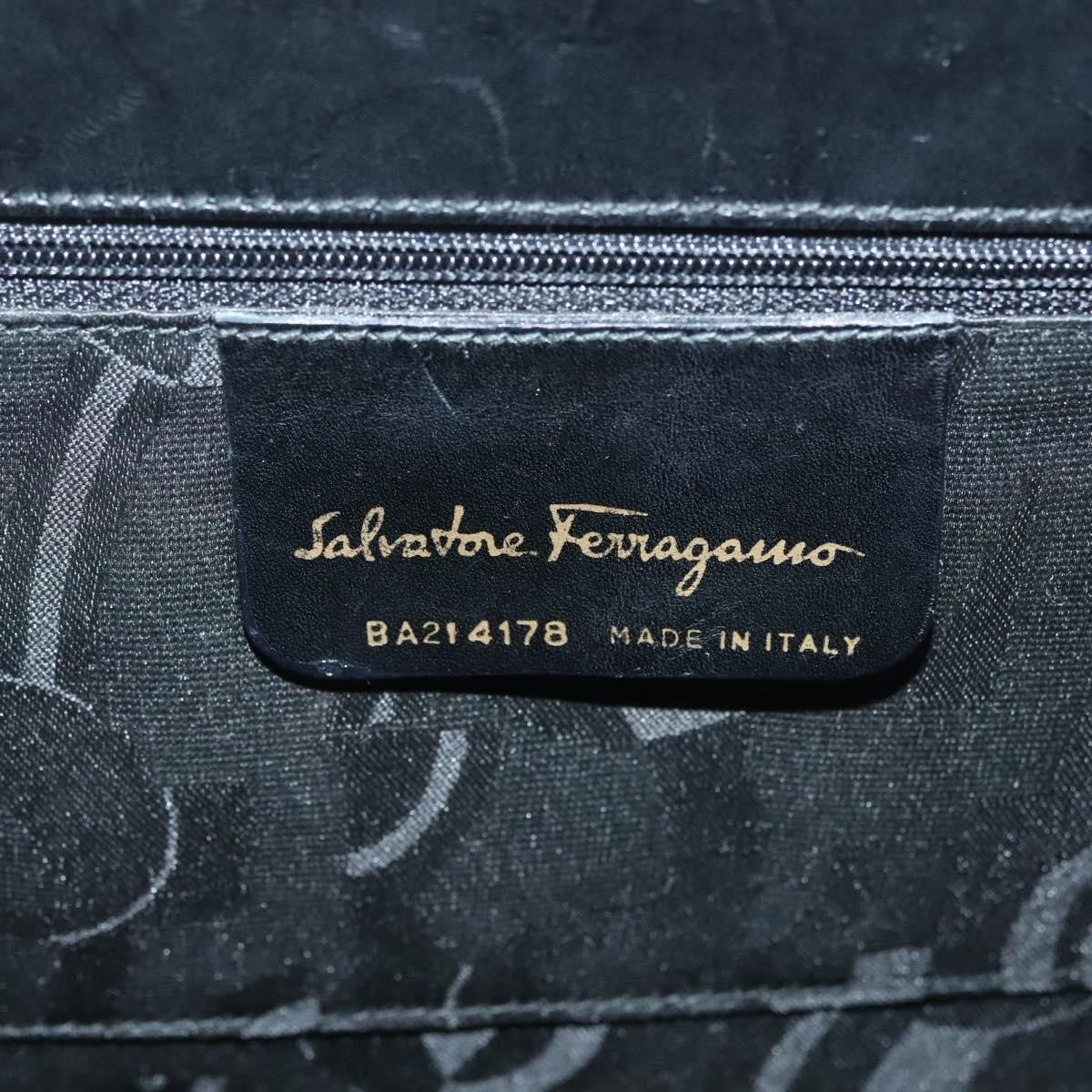 Salvatore Ferragamo Convertible Vara Bow Tote Leather, BLACK, LEATHER, Handbag