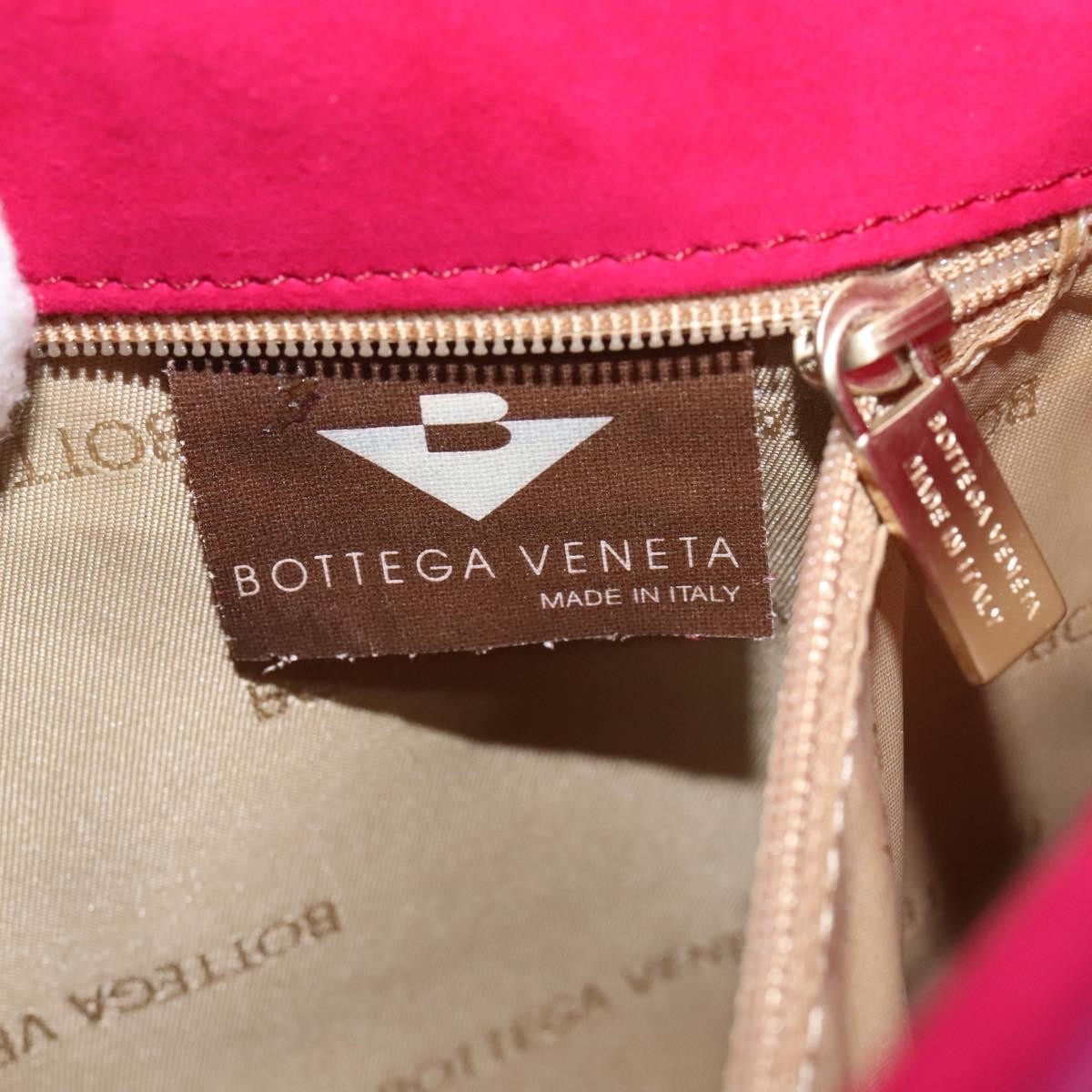 Bottega Veneta Vintage Shoulder Bag Suede, PINK, SUEDE, Shoulder bag