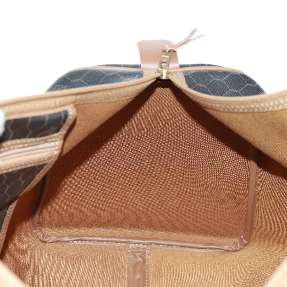 Christian Dior Vintage Honeycomb Boston bag Canvas and Leather, BLACK, PVC, Travel bag