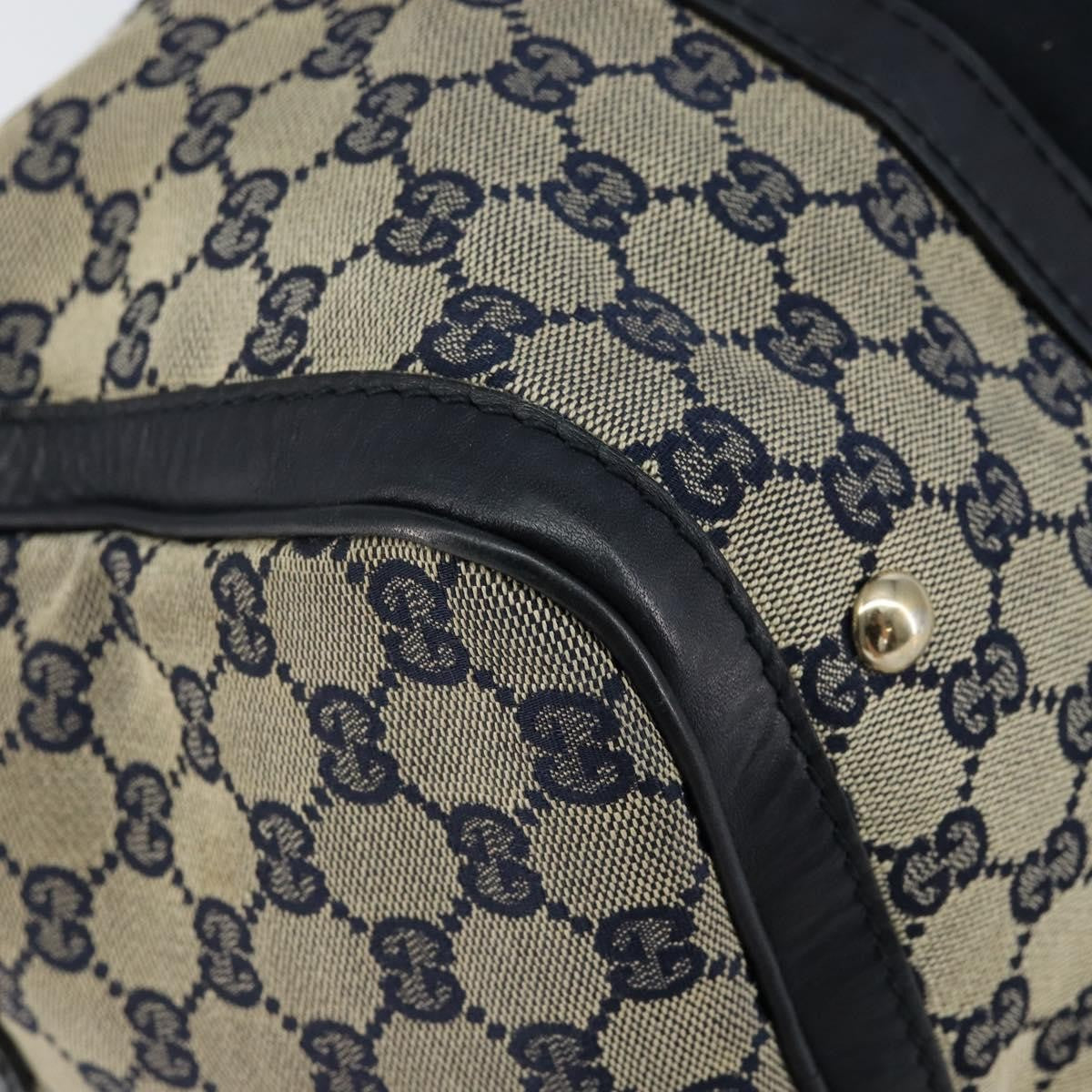 Gucci Vintage Web Boston Bag GG Canvas, NAVY, CANVAS, Travel bag