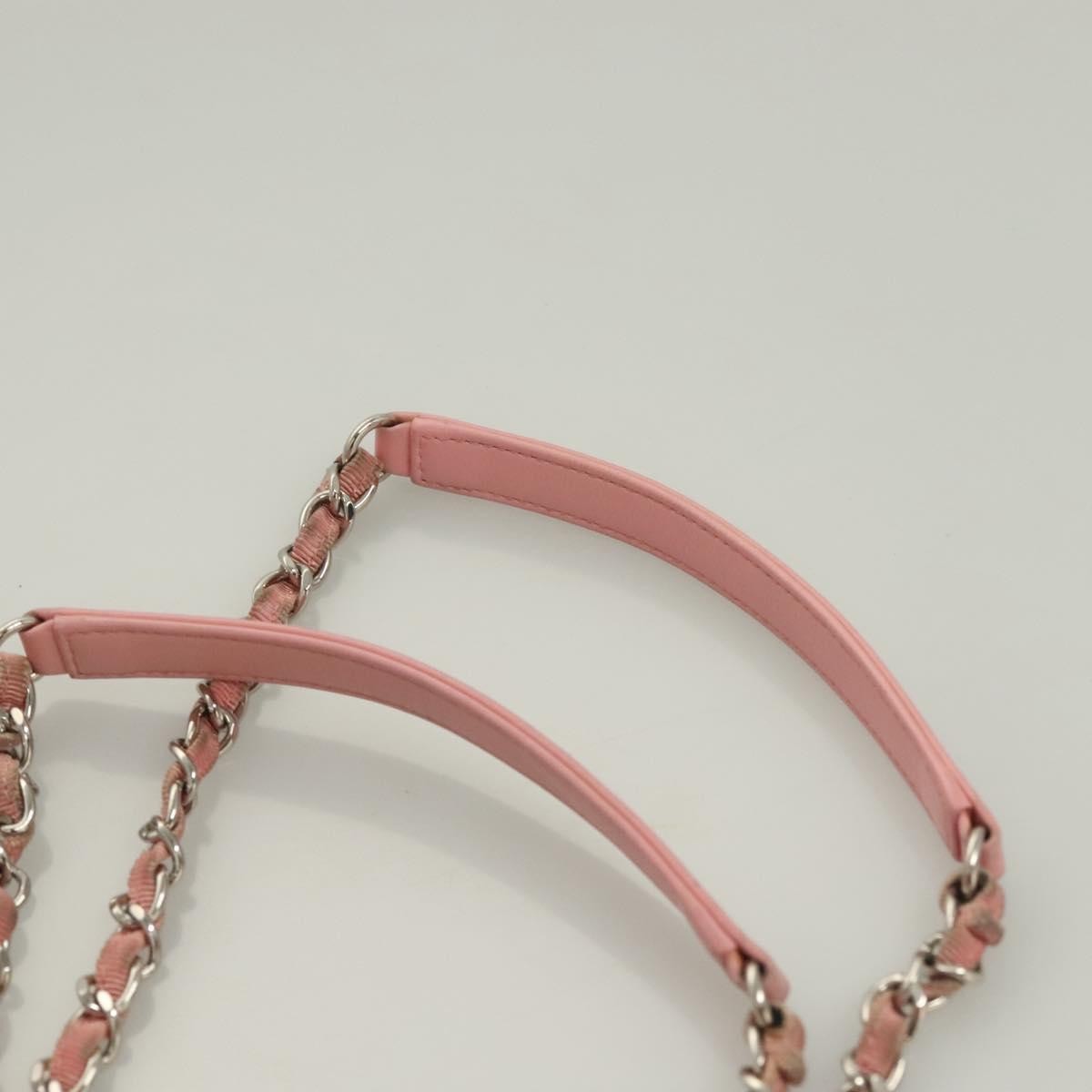 Chanel Deauville Tote Canvas, PINK, CANVAS, Handbag