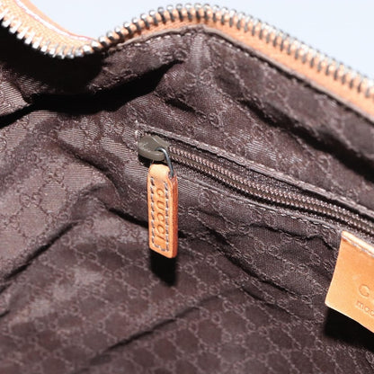 Gucci Vintage Handbag Leather, BROWN, LEATHER, Handbag