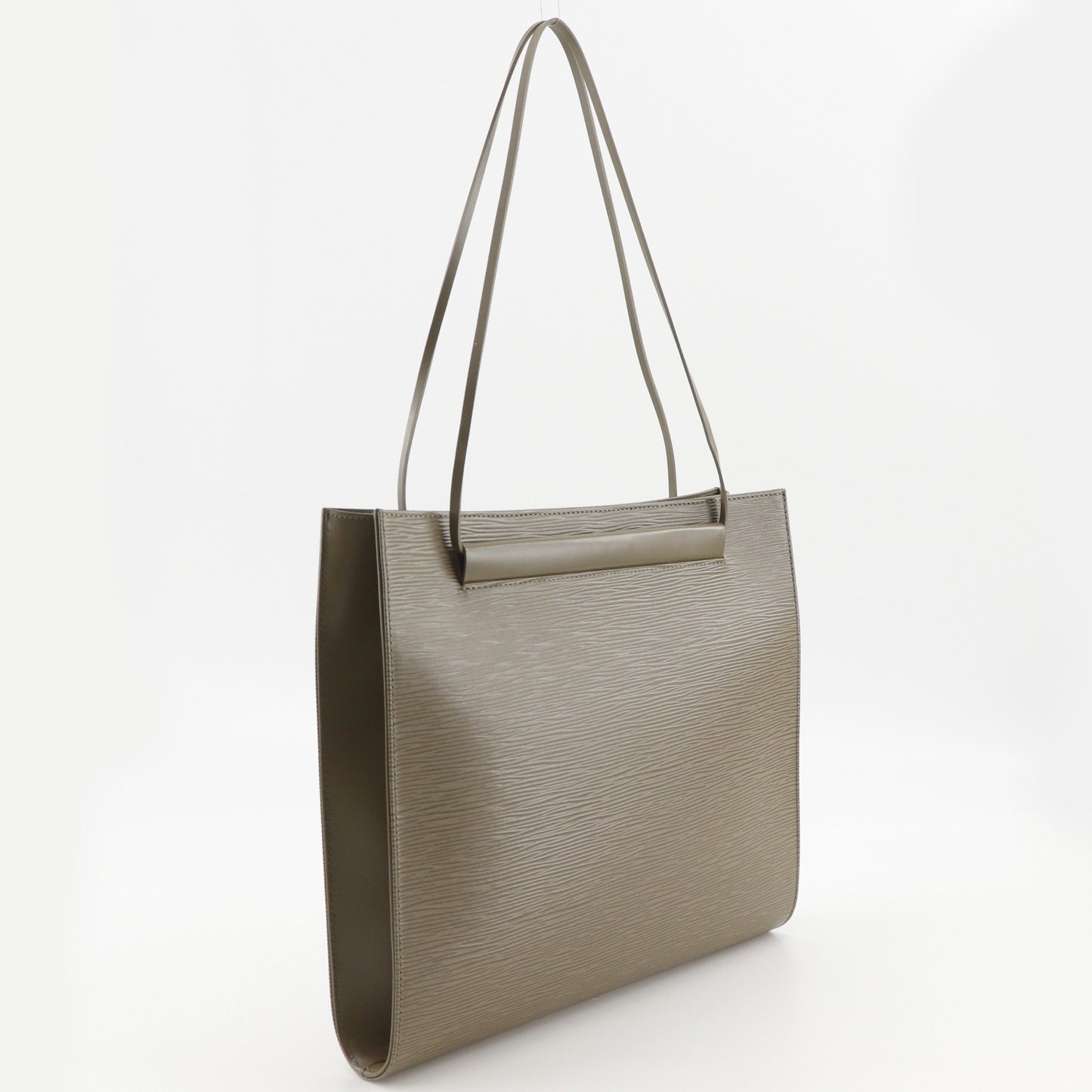 Louis Vuitton Saint Tropez Handbag Epi Leather, Gray, Leather, Tote Bag