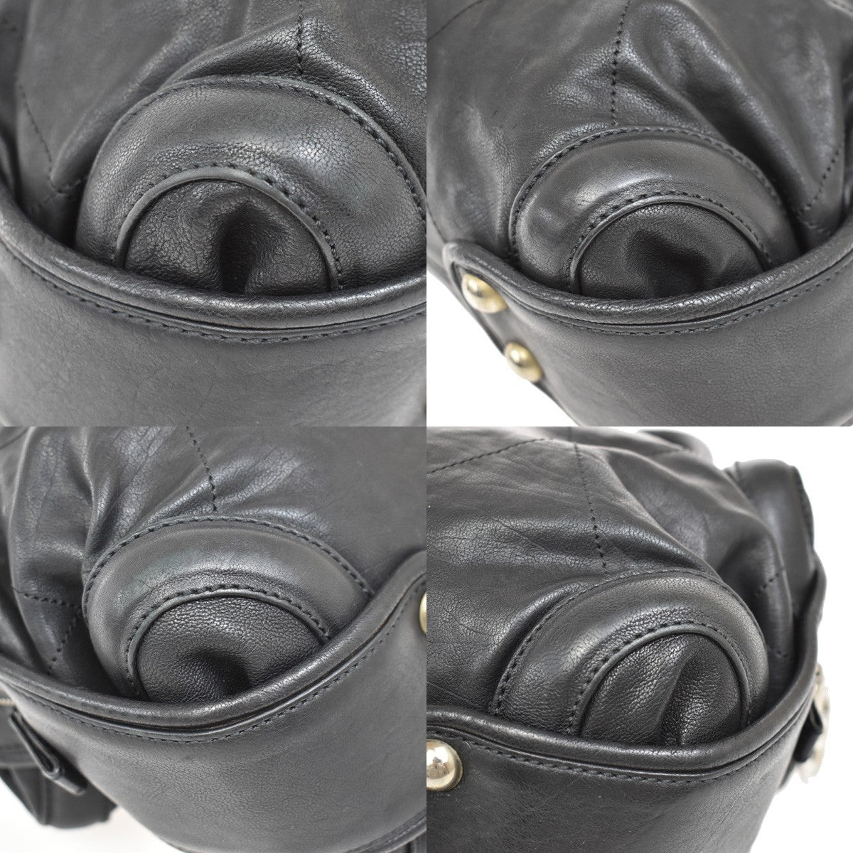 Chanel Coco Bowling Bag Quilted Leather, BLACK, LEATHER, Handbag