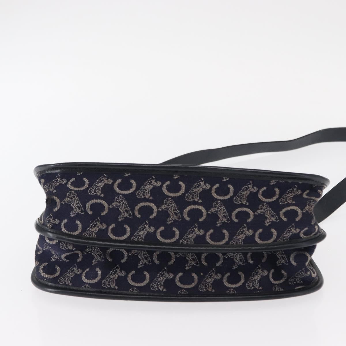 Celine C Sulky Shoulder bag Canvas, NAVY, CANVAS, Shoulder bag