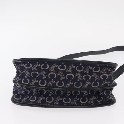 Celine C Sulky Shoulder bag Canvas, NAVY, CANVAS, Shoulder bag