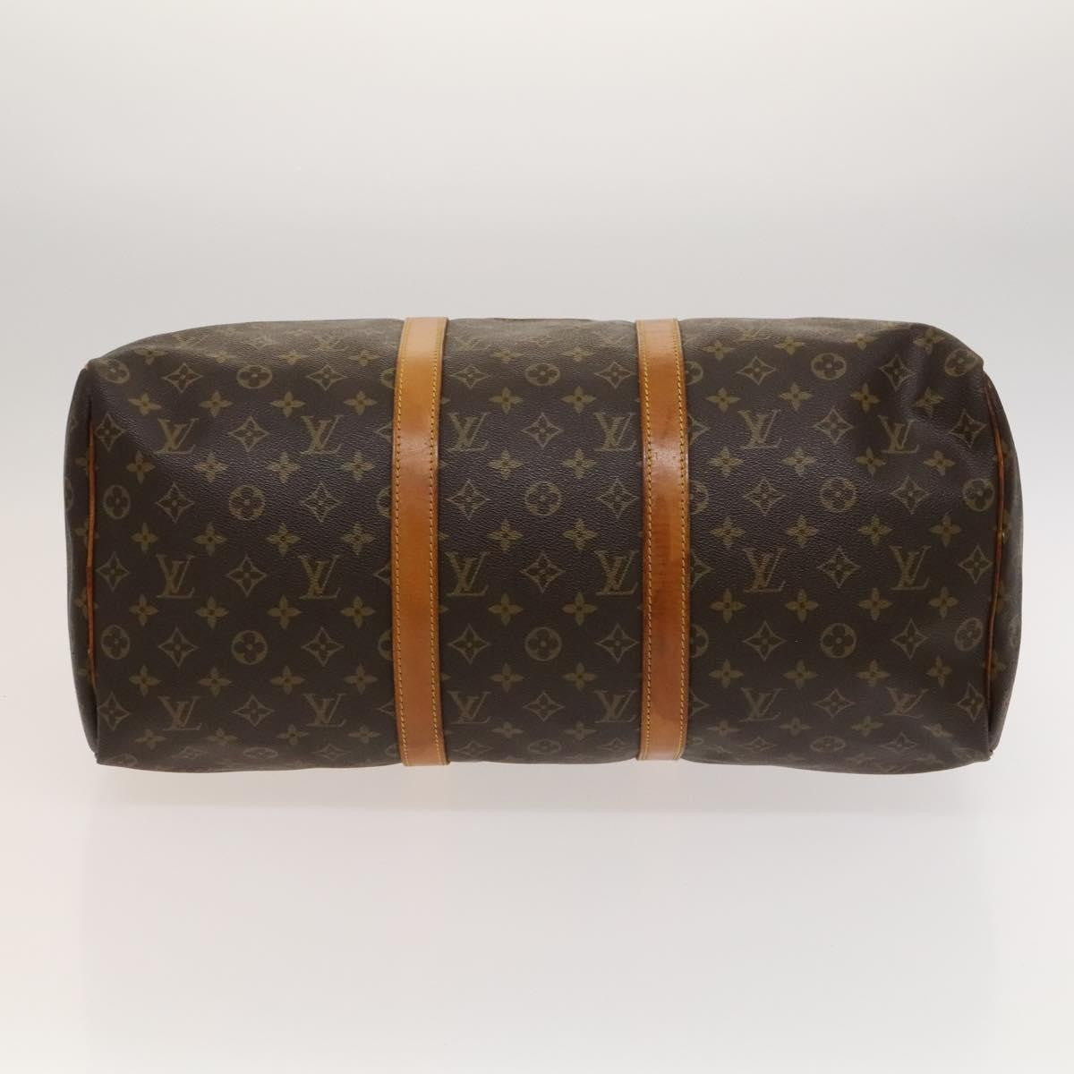 Louis Vuitton Keepall Bag Monogram Canvas, BROWN, CANVAS, Travel bag