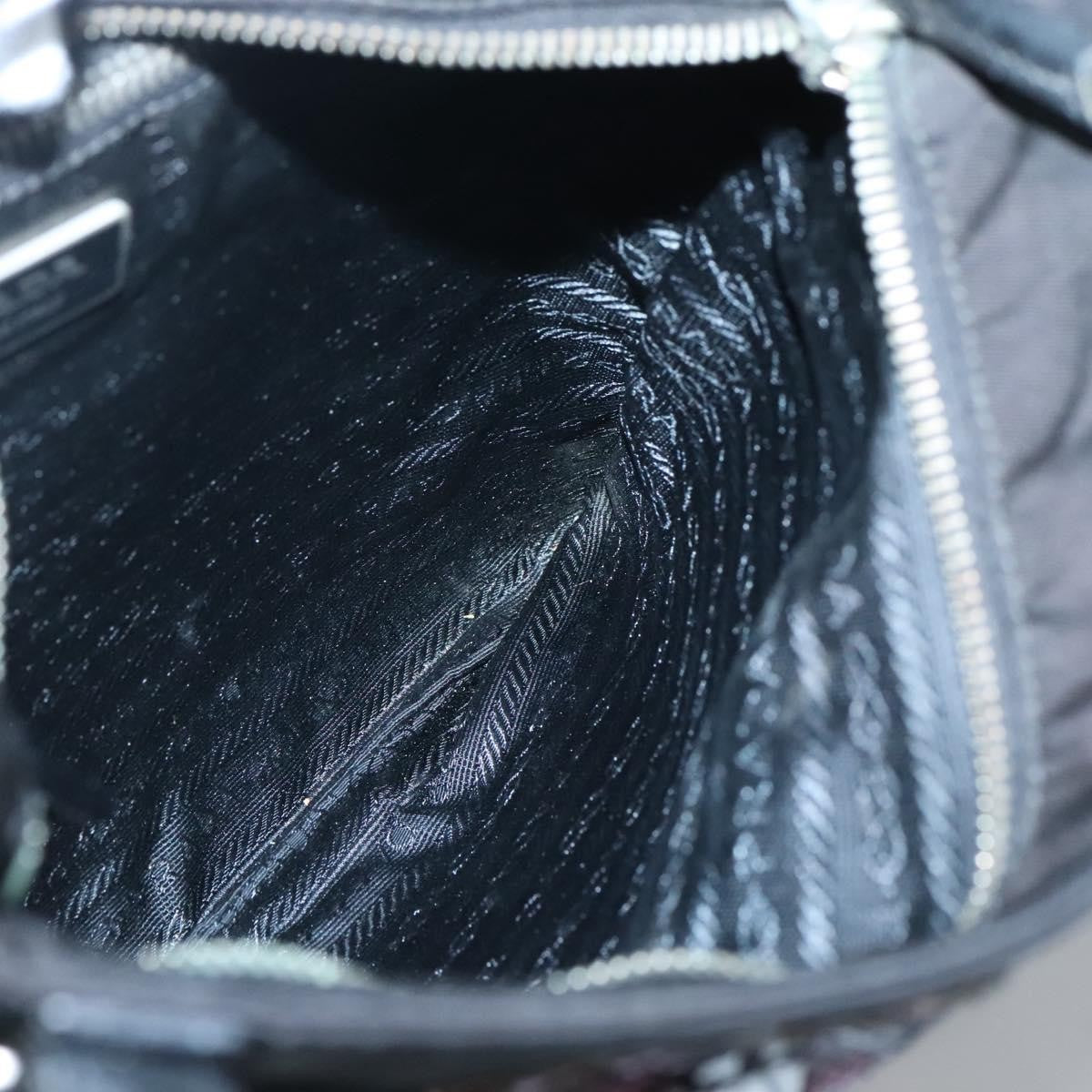 Prada Flat Crossbody Bag Tessuto, BLACK, NYLON, Shoulder bag