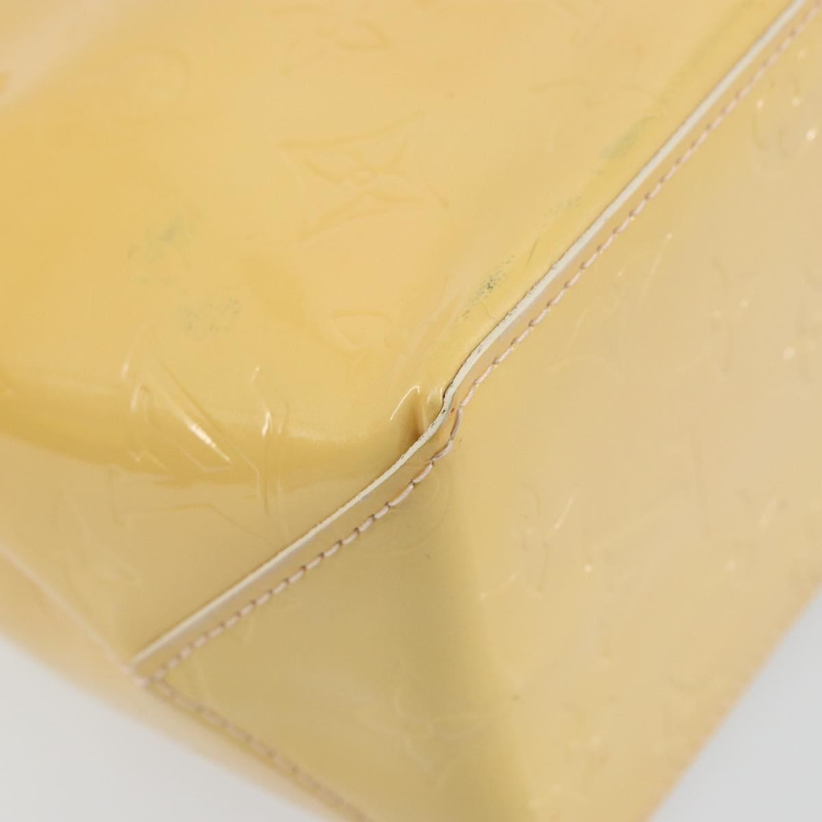 Louis Vuitton Reade Handbag Monogram Vernis, YELLOW, PATENT_LEATHER, Handbag
