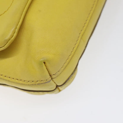 Burberry Flap Shoulder Bag Leather, YELLOW, LEATHER, Shoulder bag