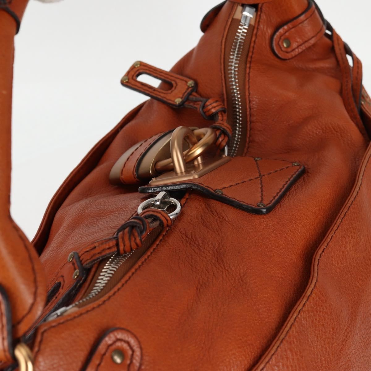 Chloe Paddington Lock Hobo Leather, BLACK, LEATHER, Handbag