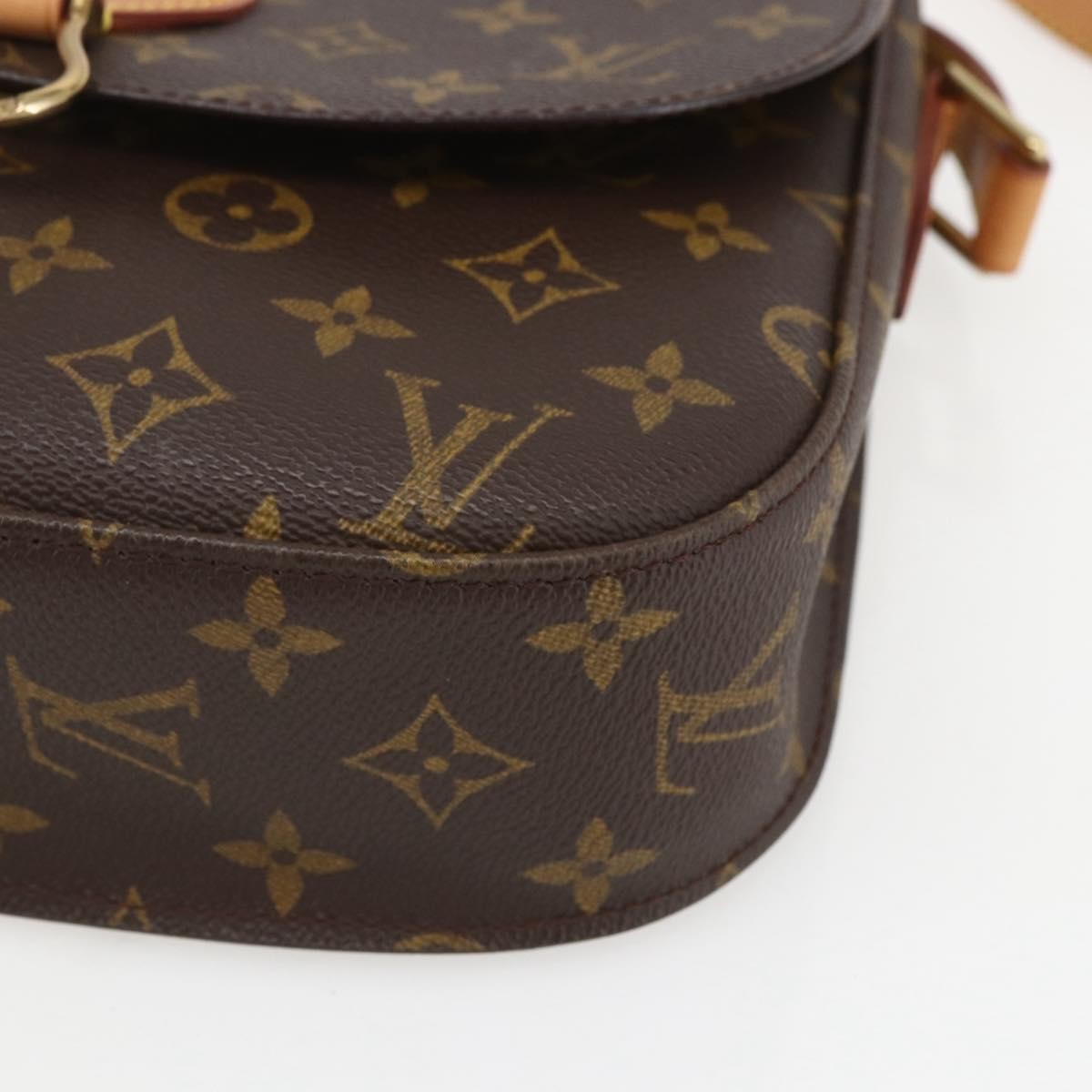 Louis Vuitton Saint Cloud Handbag Monogram Canvas, BROWN, CANVAS, Shoulder bag