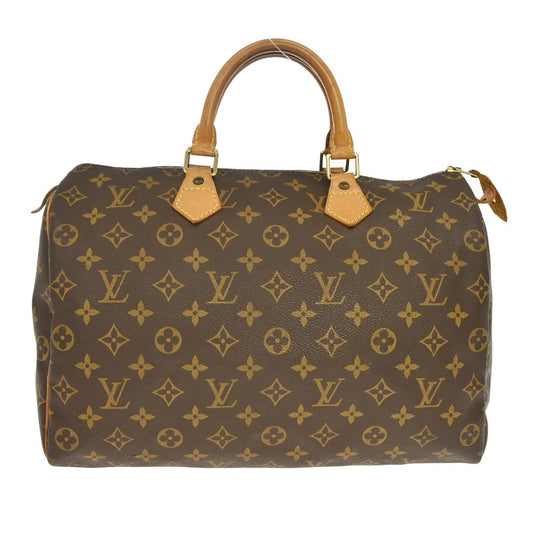 Louis Vuitton Speedy Handbag Monogram Canvas, Brown, Canvas, Handbag