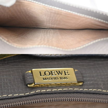 Loewe Barcelona Shoulder Bag Leather, PURPLE, LEATHER, Shoulder bag