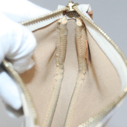 Louis Vuitton Pochette Accessoires Damier, WHITE, CANVAS, Clutche & pouche