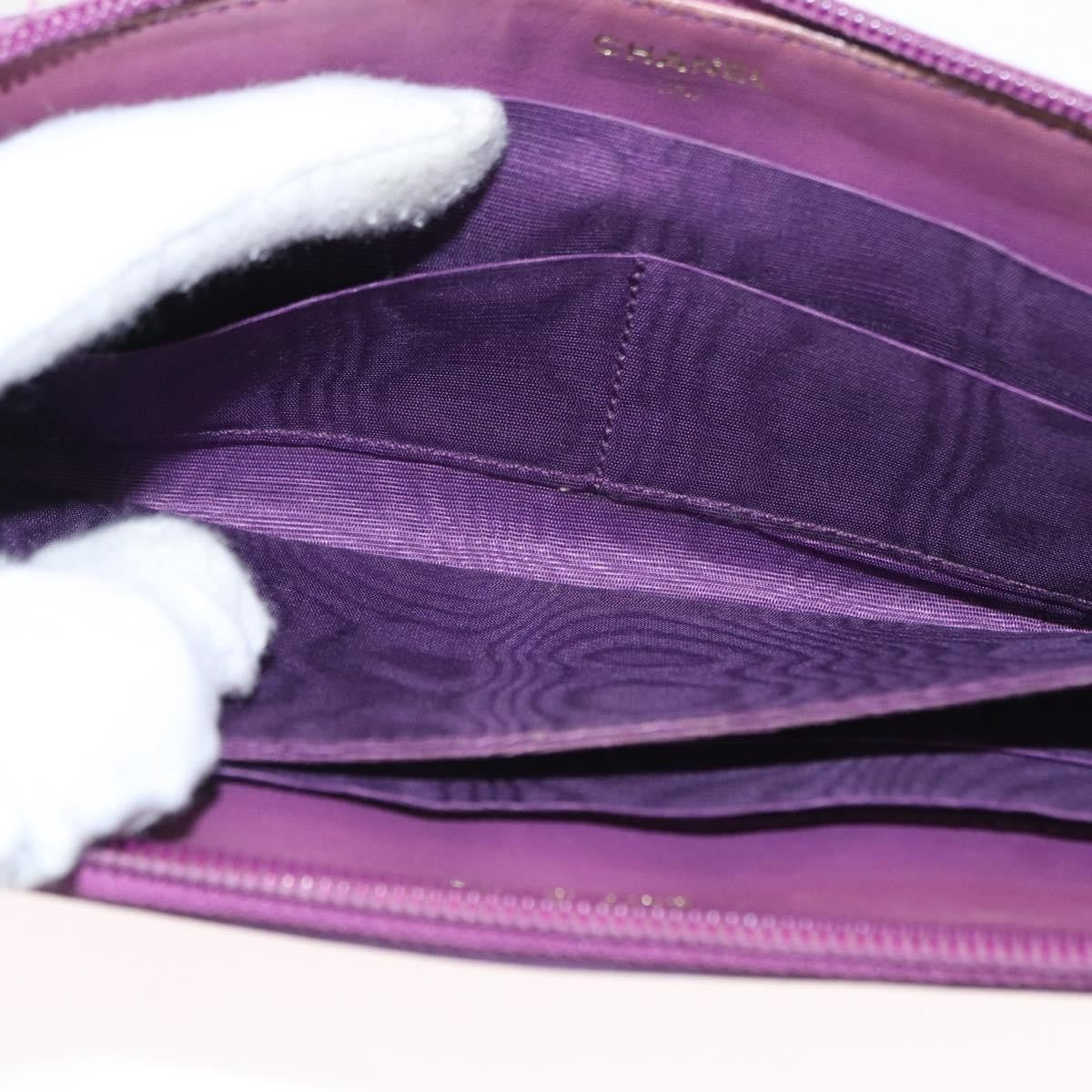Chanel Timeless CC Zipped Wallet Caviar, PURPLE, LEATHER, Wallets