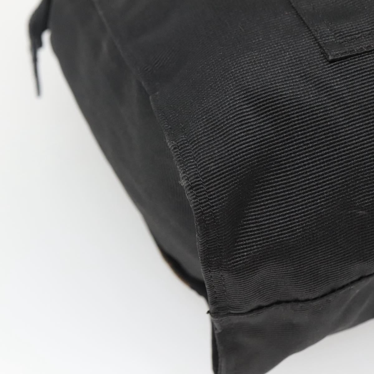 Fendi Vintage Convertible Logo Weekender Nylon, BLACK, CANVAS, Handbag