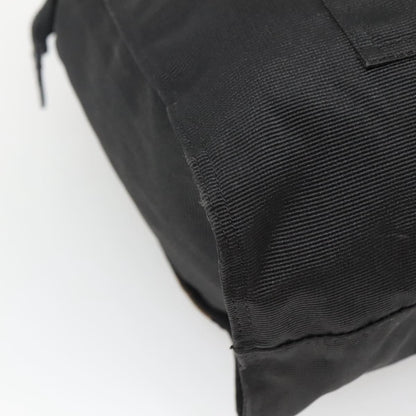Fendi Vintage Convertible Logo Weekender Nylon, BLACK, CANVAS, Handbag