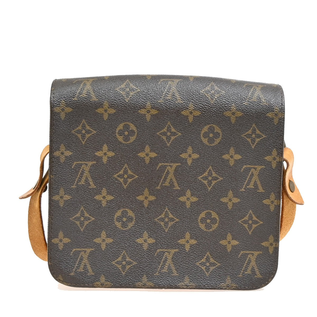 Louis Vuitton Cartouchiere Handbag Monogram Canvas, BROWN, CANVAS, Shoulder bag