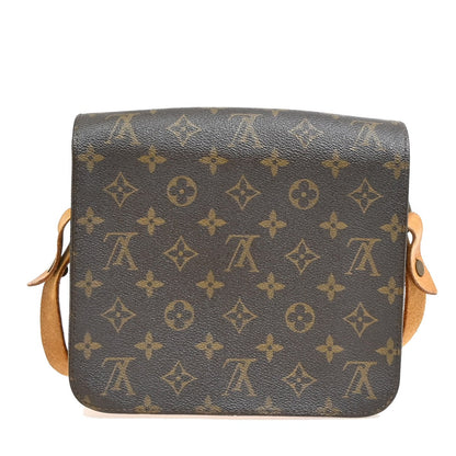 Louis Vuitton Cartouchiere Handbag Monogram Canvas, BROWN, CANVAS, Shoulder bag