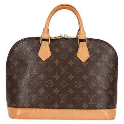 Louis Vuitton Alma Handbag Monogram Canvas, BROWN, CANVAS, Handbag