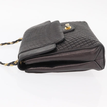 Bally Vintage Shoulder Bag Leather, BLACK, LEATHER, Shoulder bag