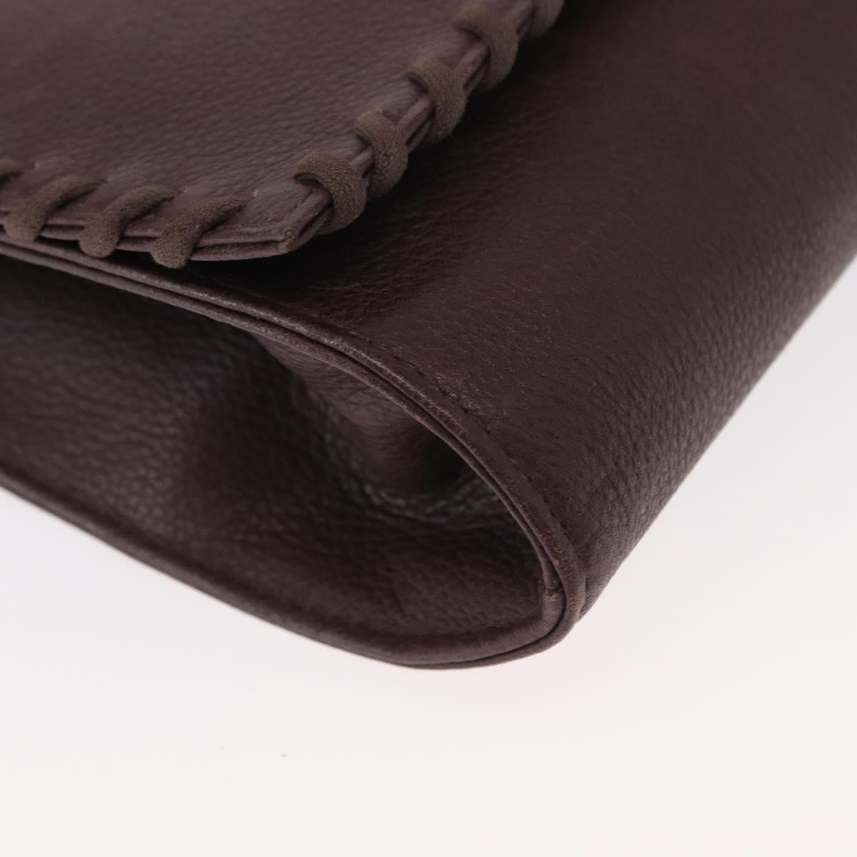 Saint Laurent Vintage Shoulder Bag Leather, PURPLE, LEATHER, Shoulder bag