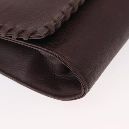 Saint Laurent Vintage Shoulder Bag Leather, PURPLE, LEATHER, Shoulder bag