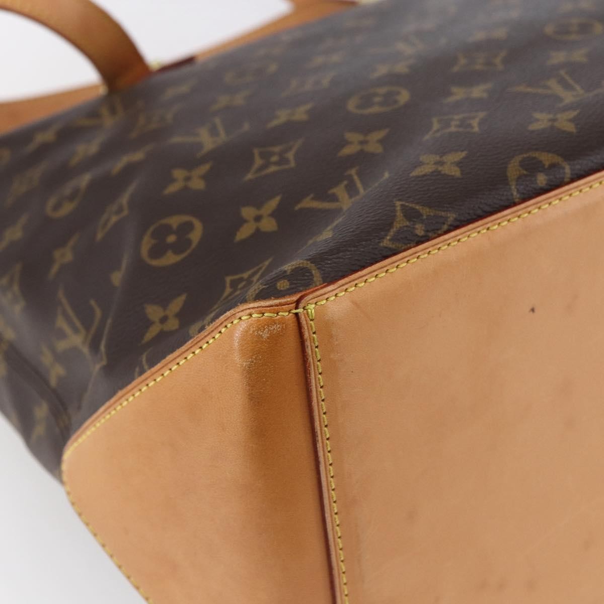 Louis Vuitton Cabas Mezzo Monogram Canvas, BROWN, CANVAS, Tote bag