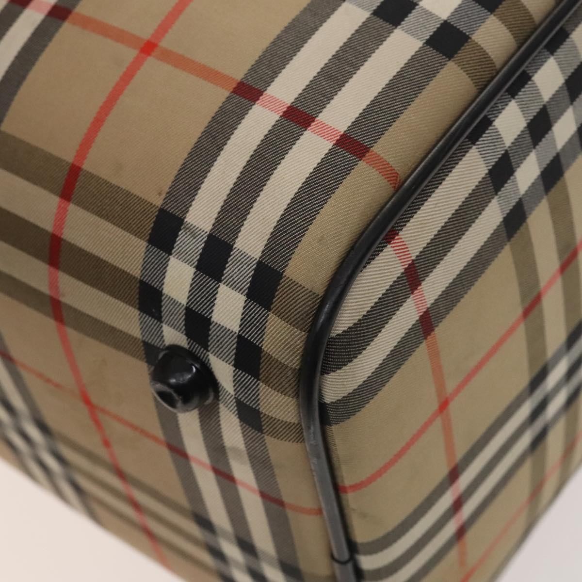 Burberry Nova check boston bag Canvas, BEIGE, CANVAS, Travel bag