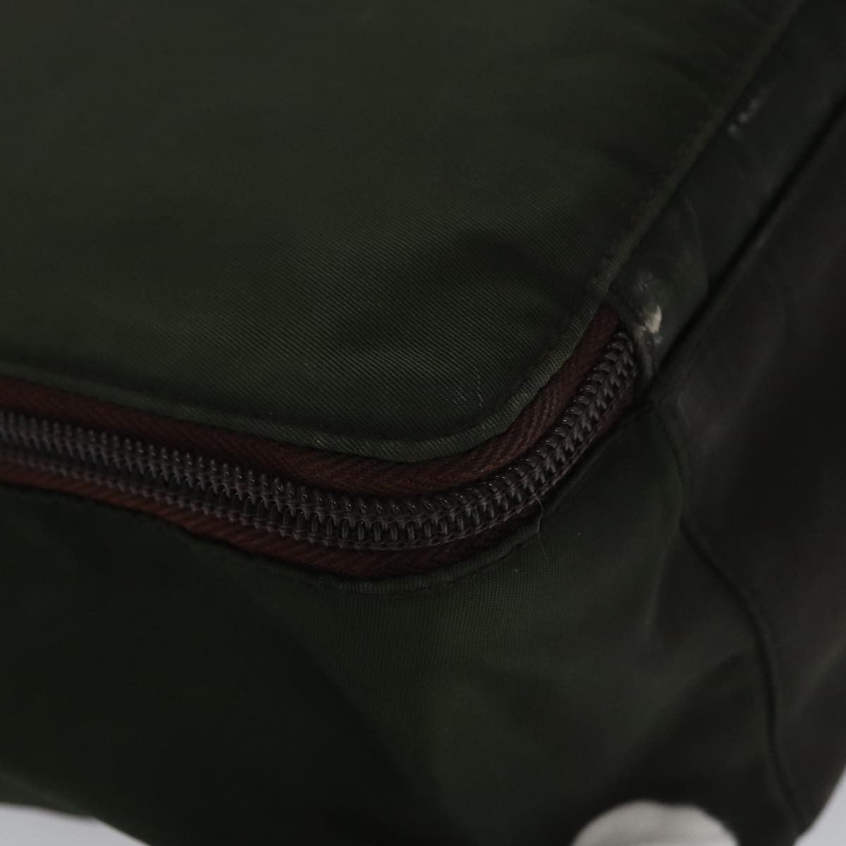 Prada Vintage Zip Handbag Tessuto, GREEN, NYLON, Handbag