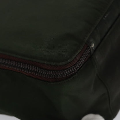 Prada Vintage Zip Handbag Tessuto, GREEN, NYLON, Handbag