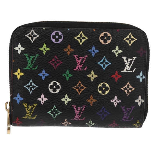 Louis Vuitton Porte-Monnaie Zippy Wallet Monogram Multicolor, BLACK, CANVAS, Wallets