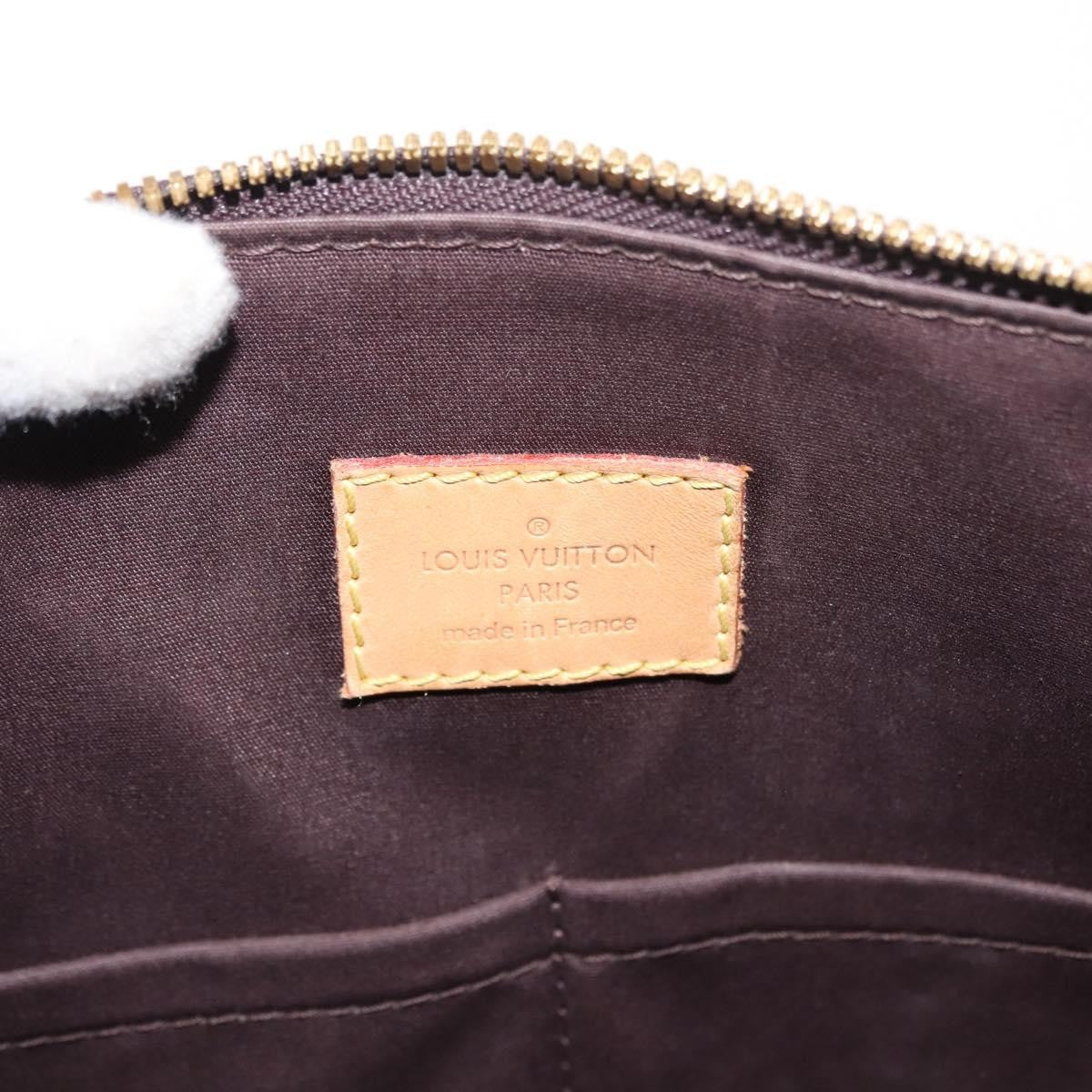 Louis Vuitton Alma Handbag Monogram Vernis, PURPLE, PATENT_LEATHER, Handbag