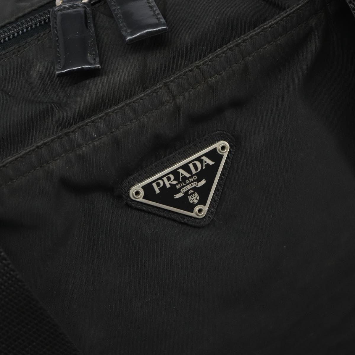 Prada Vintage Zip Tote Tessuto, BLACK, NYLON, Tote bag