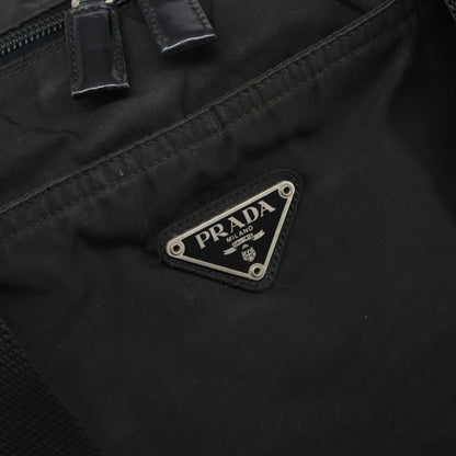 Prada Vintage Zip Tote Tessuto, BLACK, NYLON, Tote bag