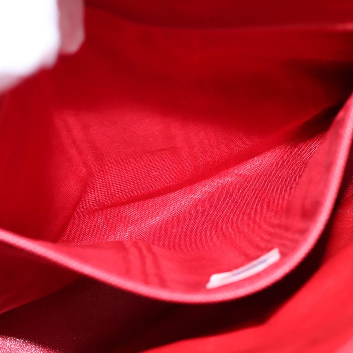 Chanel Vintage Front Pocket Camera Bag Quilted Lambskin, RED, LEATHER, Shoulder bag