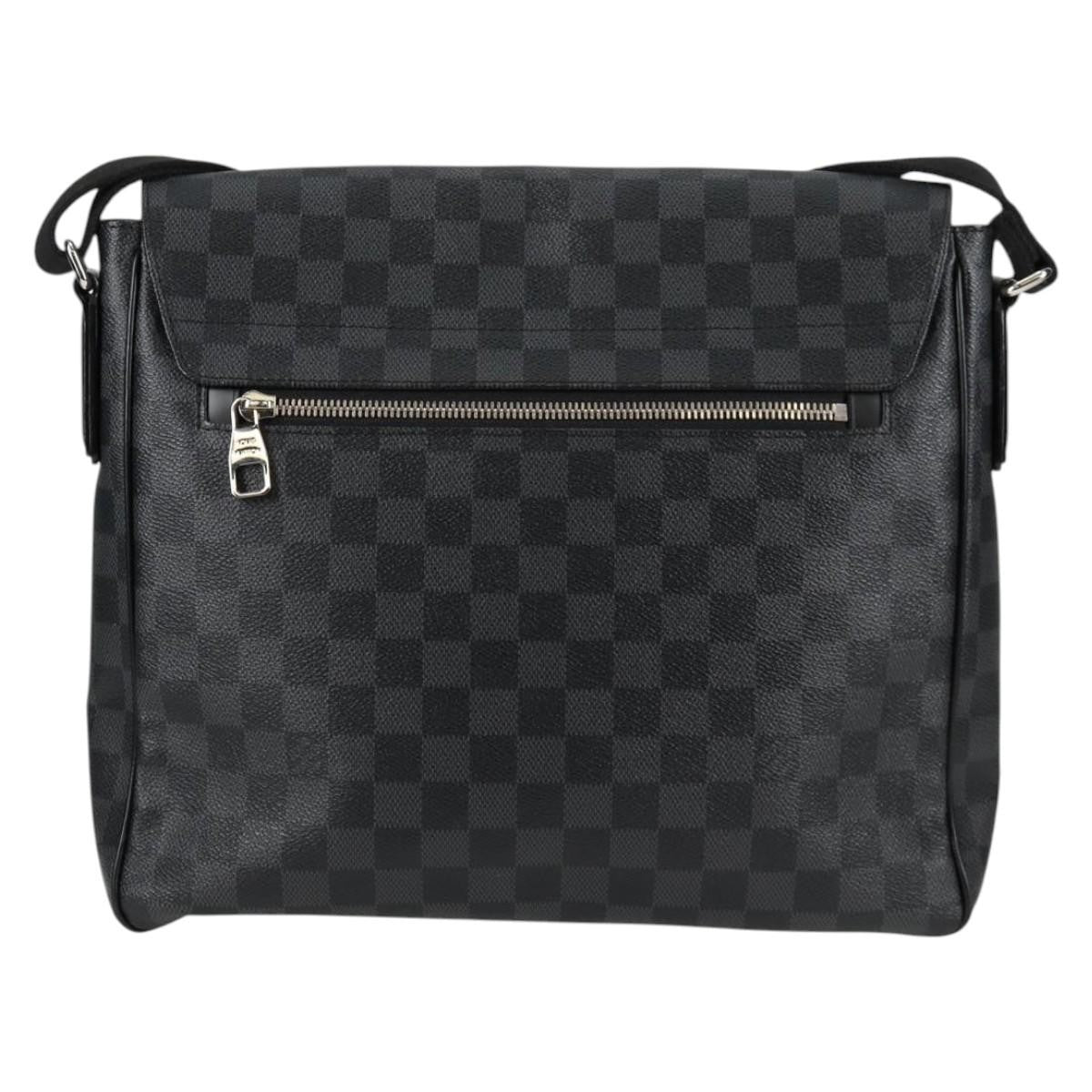 Louis Vuitton District Messenger Bag Damier Graphite, BLACK, CANVAS, Shoulder bag