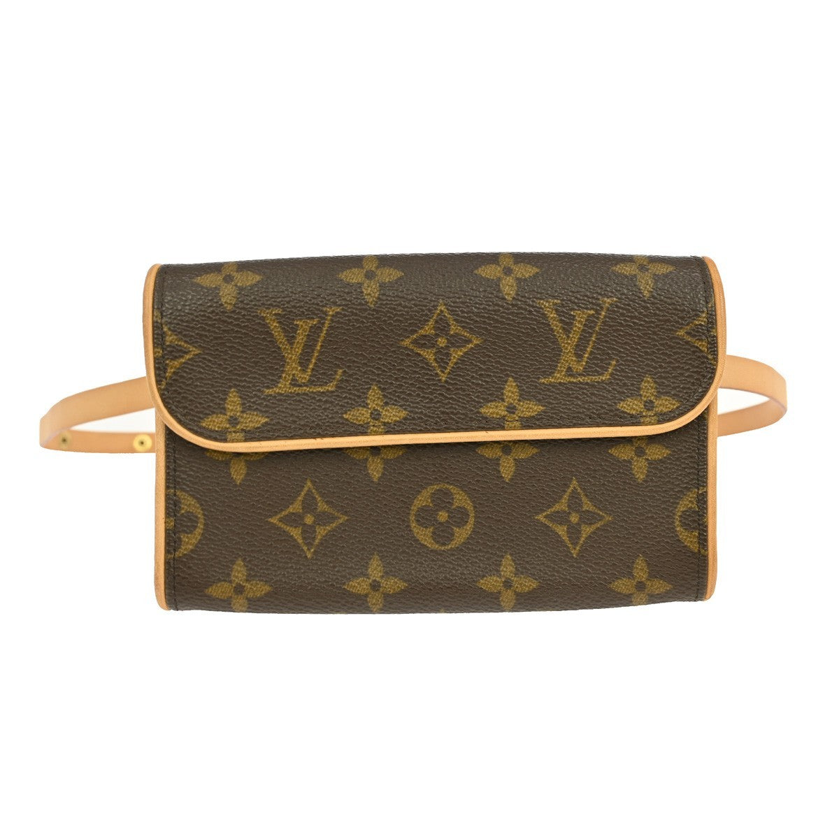 Louis Vuitton Florentine Waist Bag Monogram Canvas, BROWN, CANVAS, Clutche & pouche