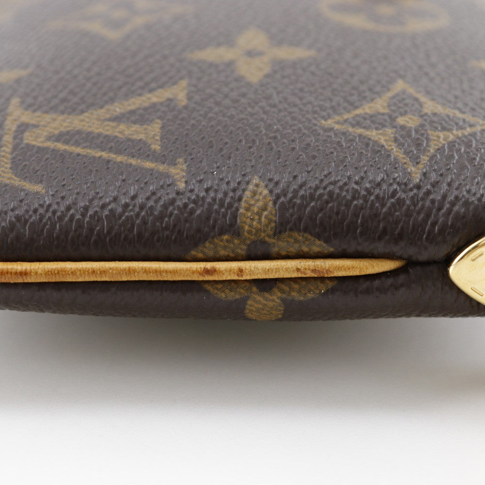 Louis Vuitton Milla Pochette Monogram Canvas, BROWN, CANVAS, Clutche & pouche