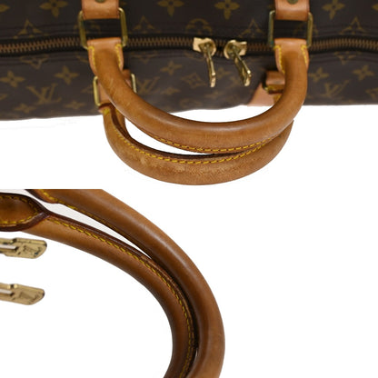 Louis Vuitton Keepall Bag Monogram Canvas, BROWN, CANVAS, Travel bag