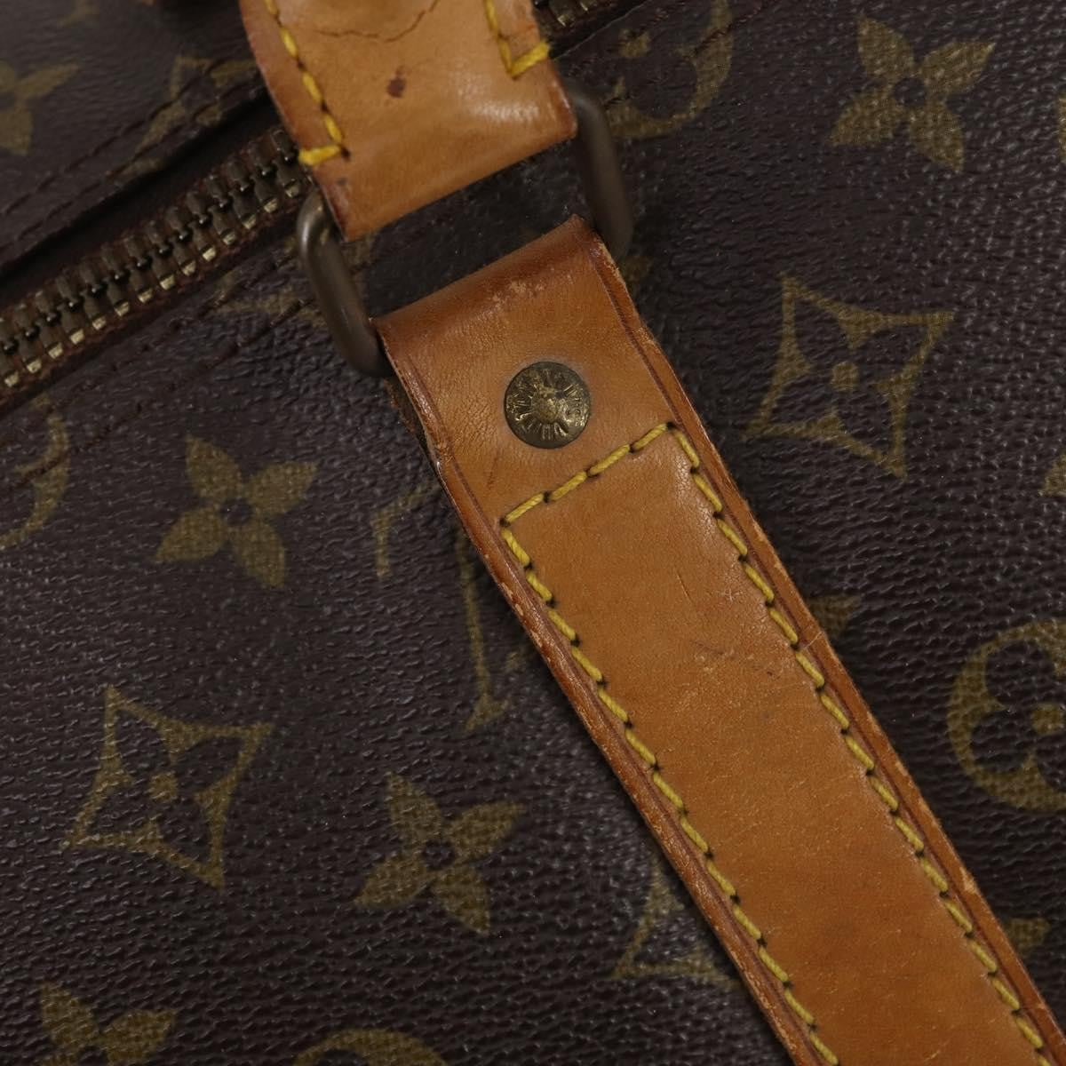 Louis Vuitton Keepall Bag Monogram Canvas, BROWN, CANVAS, Travel bag