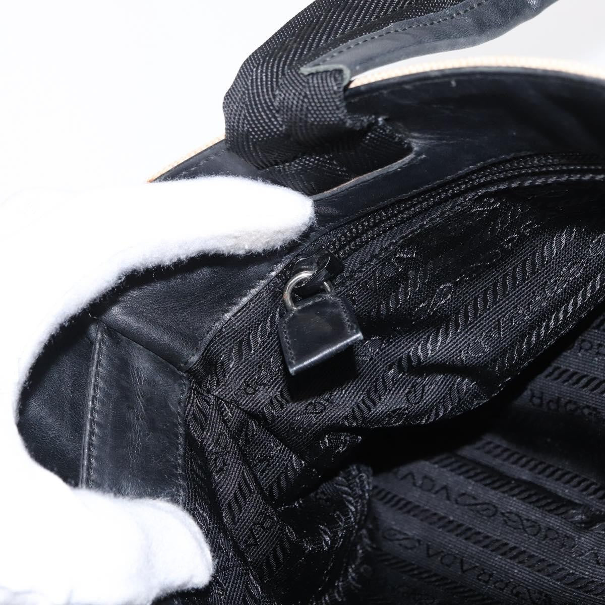 Prada Vintage Handbag Canvas, BEIGE, CANVAS, Handbag