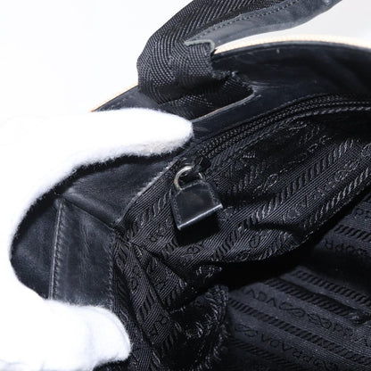 Prada Vintage Handbag Canvas, BEIGE, CANVAS, Handbag